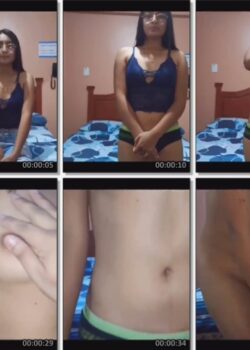 Flaca De Lentes Desnudándose en Casting - Video 15